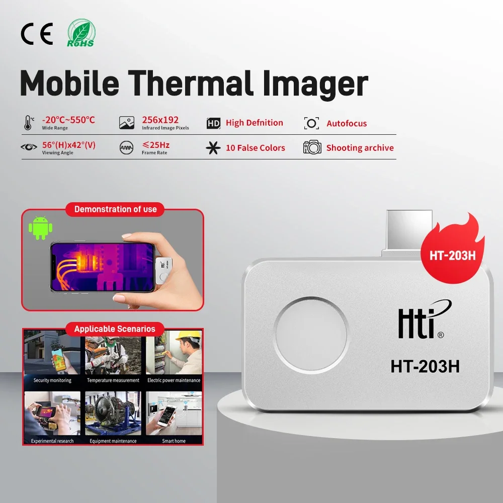 Electronics Repair Images - Caméra thermique HT-203H pour téléphone, mini
