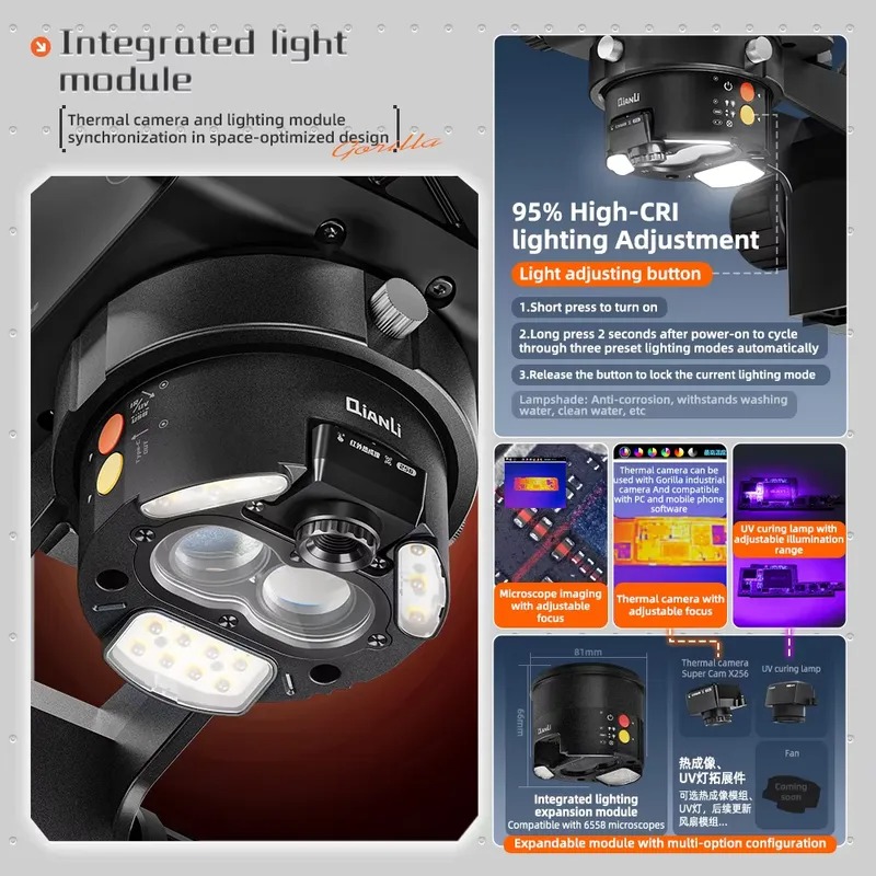Microscope trinoculaire Qianli - Electronic Repair avis et prix