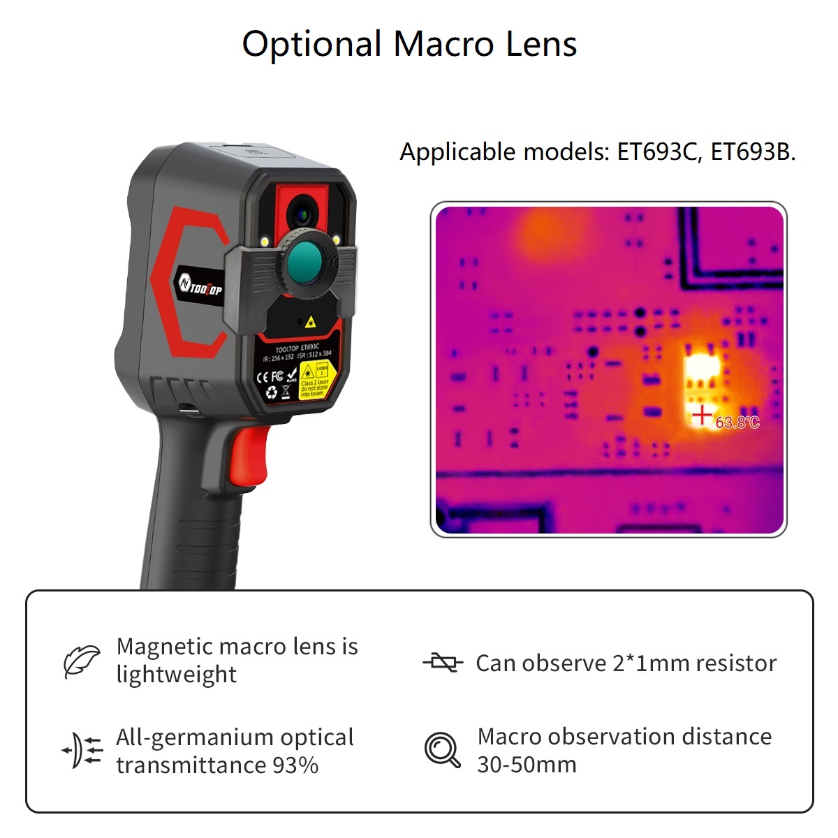 Caméra thermique TOOLTOP ET693 - Electronics Repair Images avis et prix
